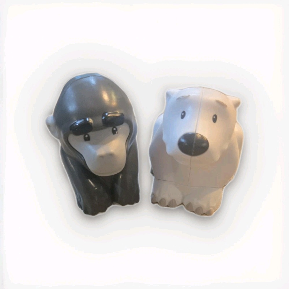 Little People Zoo Animal Lot Of 2 Gorilla & Polar Bear
